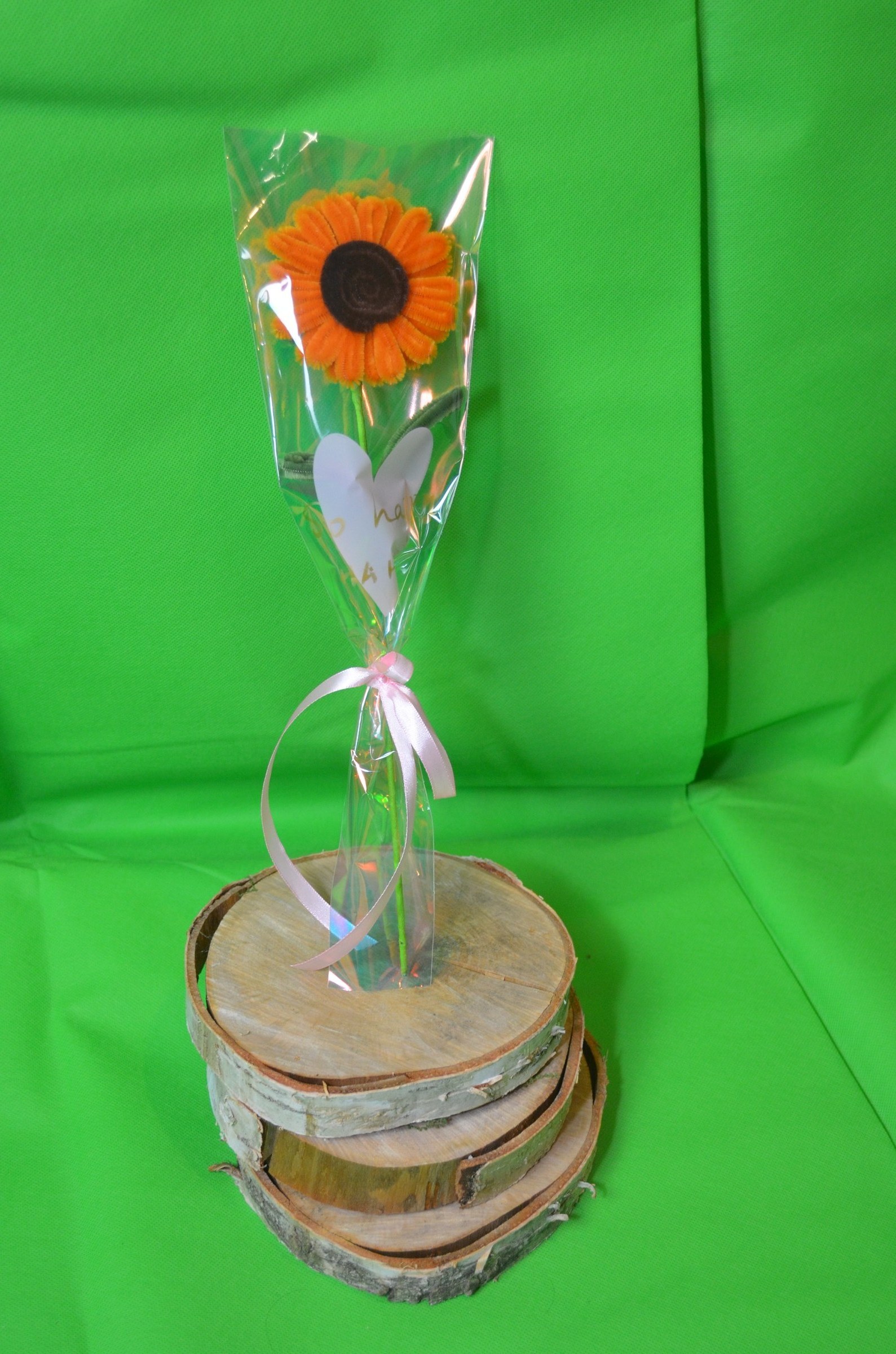 Sonnenblume im Geschenkbeutel