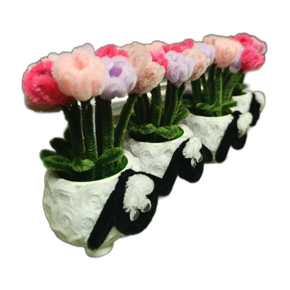 Tulpen-Bouquet im Schaf-Blumentopf (groß)