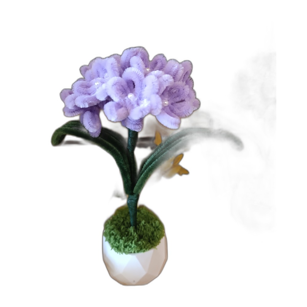 Hortensie Lila im Blumentopf